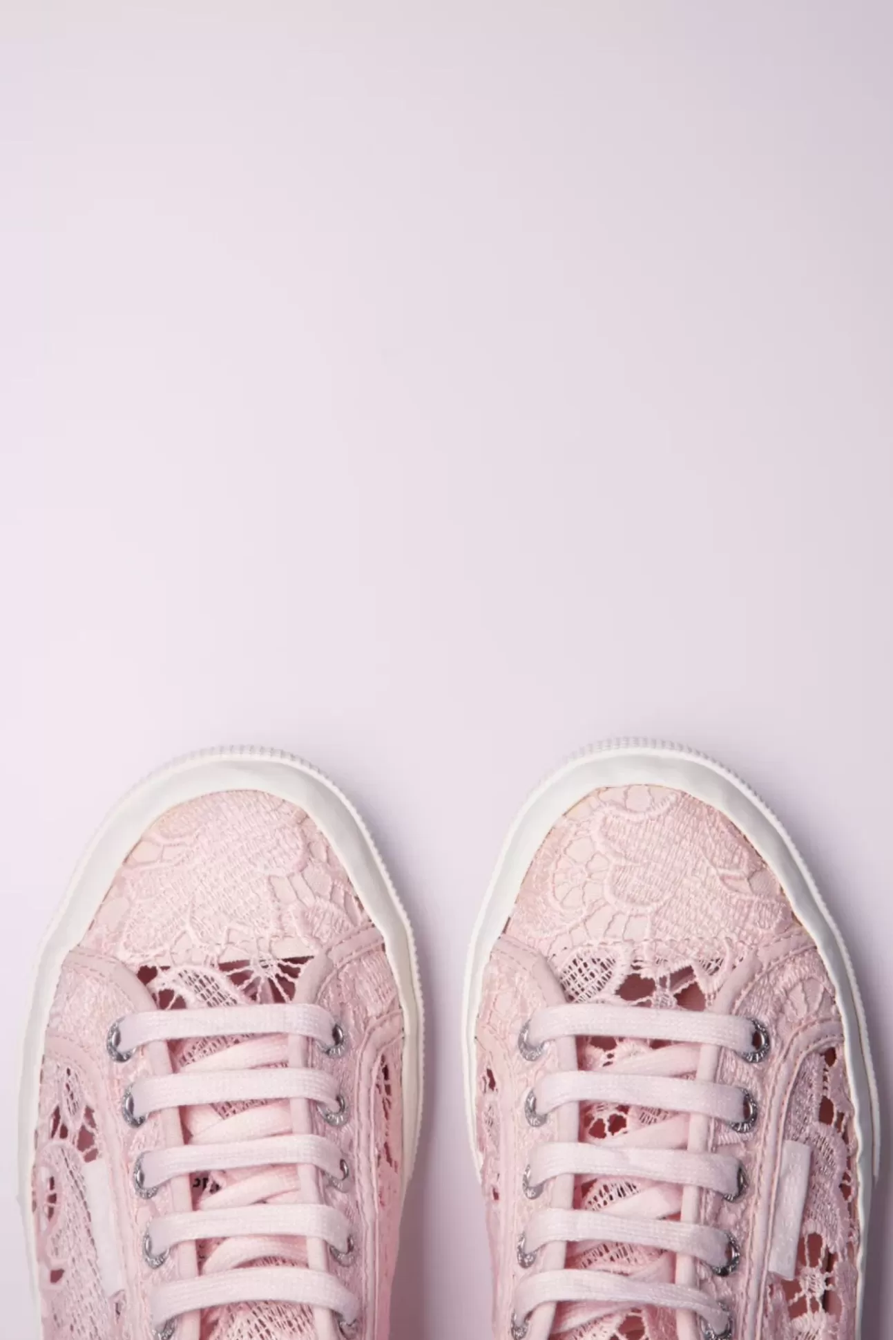 Sneakers | Superga Macrame Sneakers In Roze