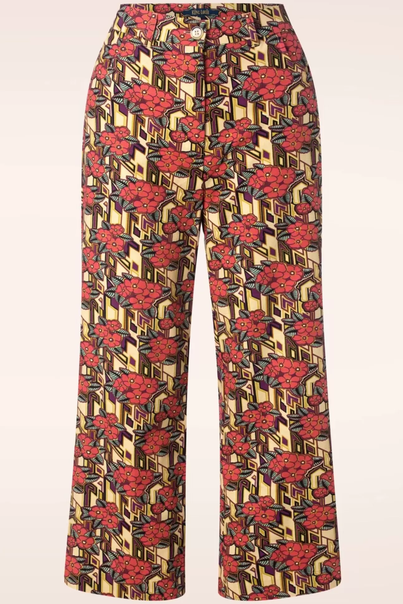 Broeken | King Louie Marcie Cropped Broek Ryder In Marsepein