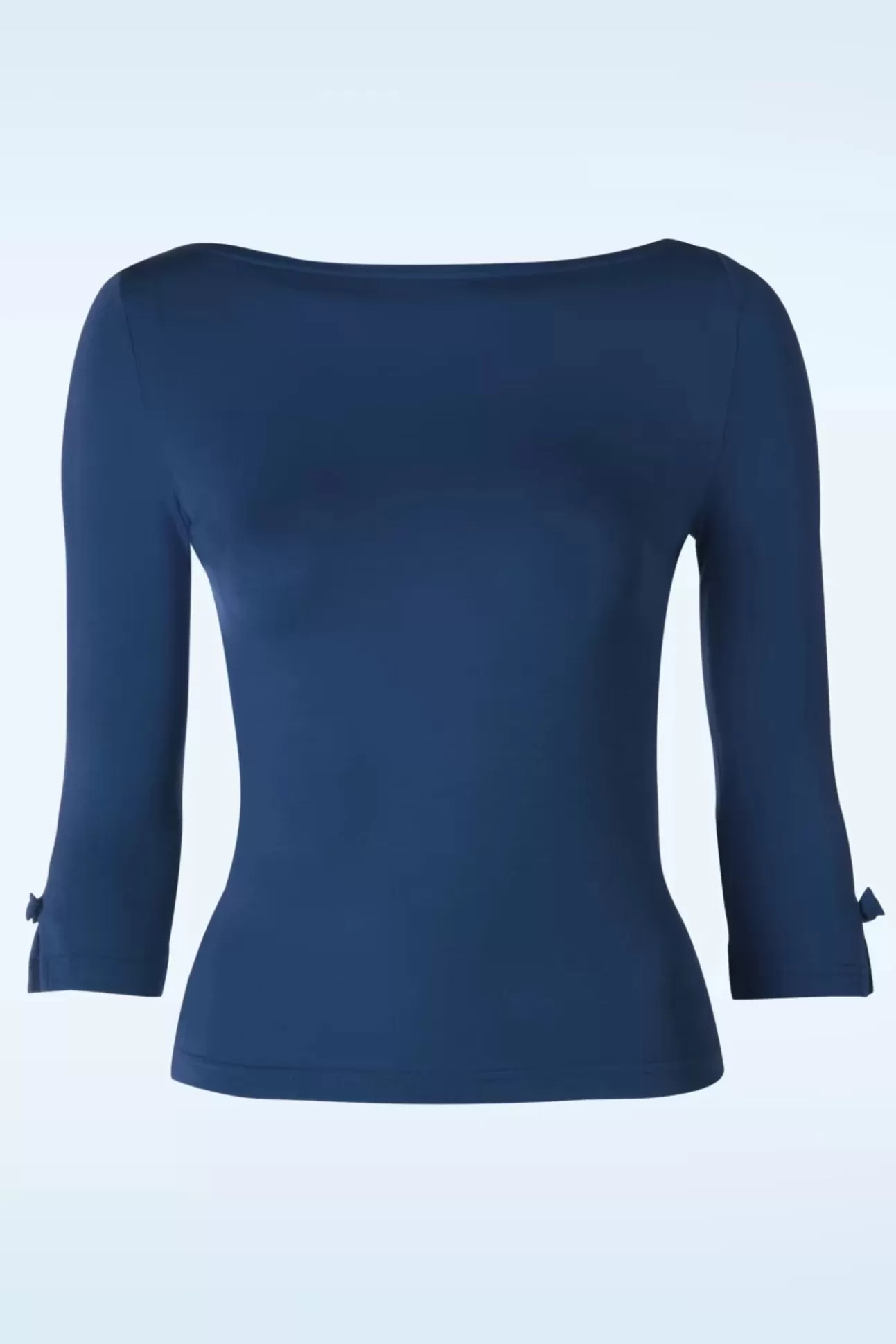 Truitjes | Banned Retro Modern Love Top In Marineblauw