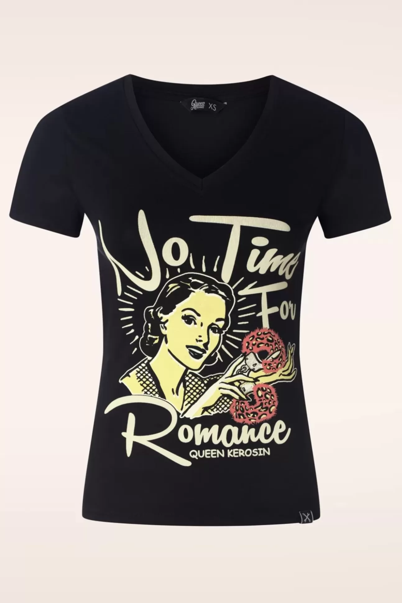 T-Shirts | Queen Kerosin No Time T-Shirt In Zwart