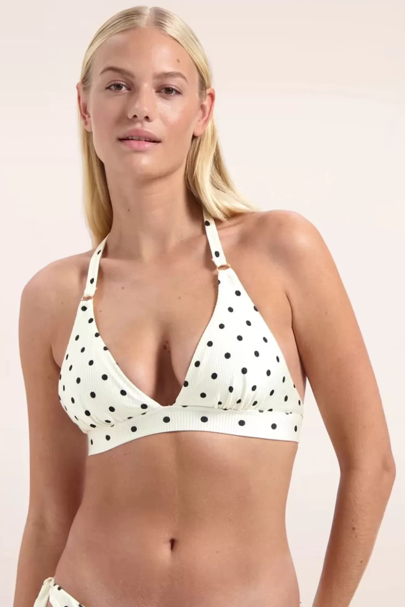 Bikini'S | Cyell On Point Halter Bikini Top In Gebroken Wit