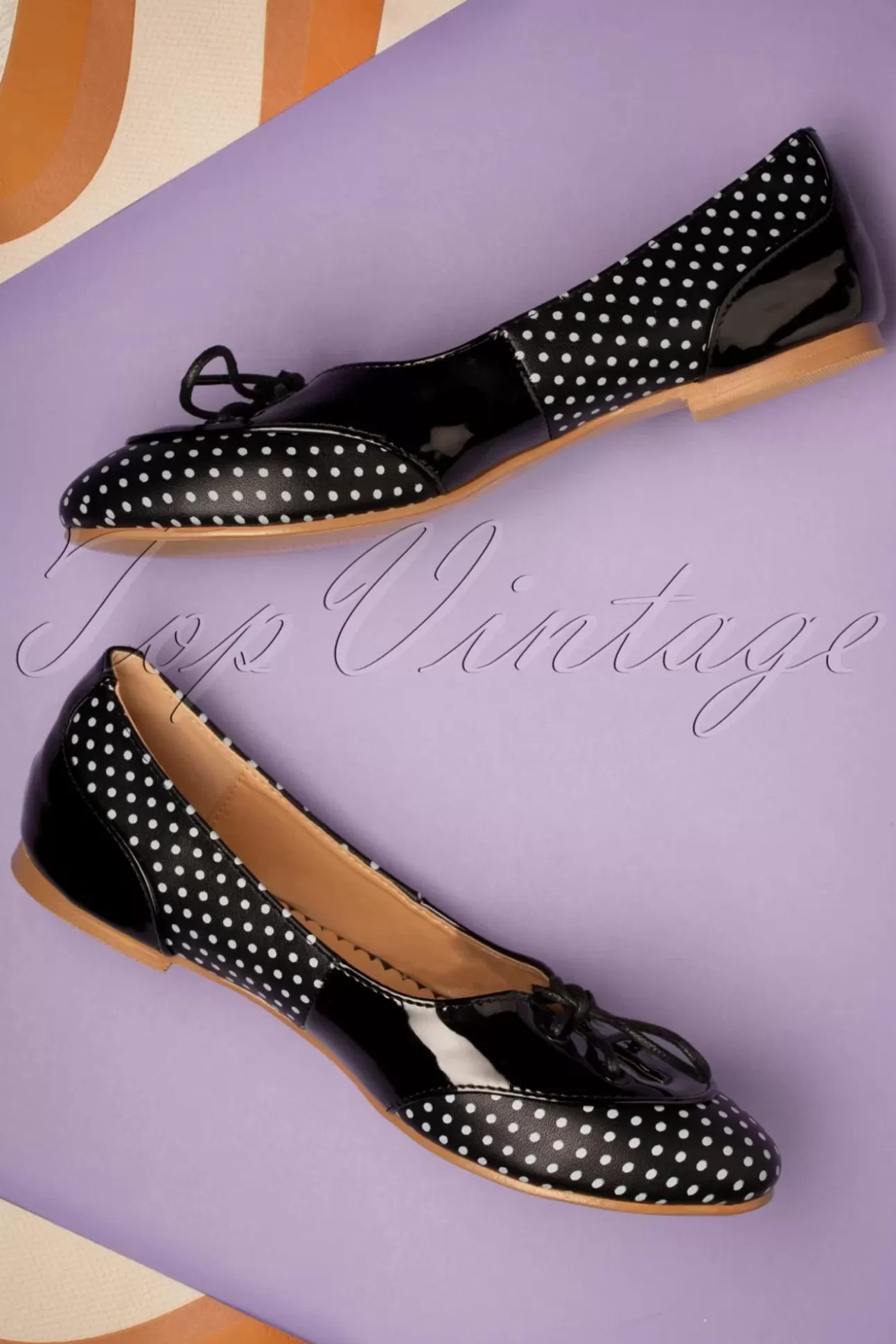 Ballerina'S | Banned Retro Oxford Isabella Ballerina'S In Zwart