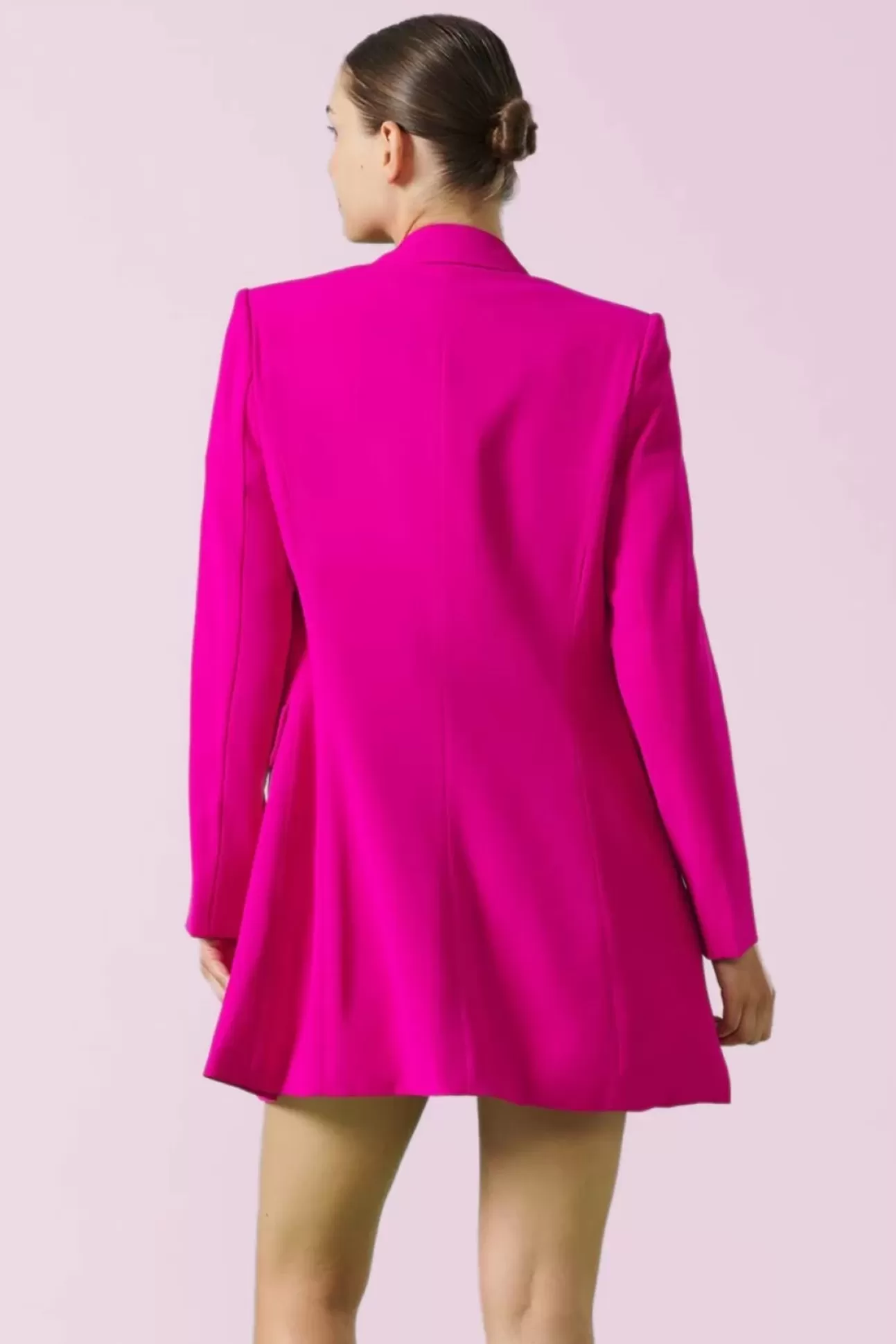 Jassen | Minueto Paula Blazer Dress In Fluoriserend Roze