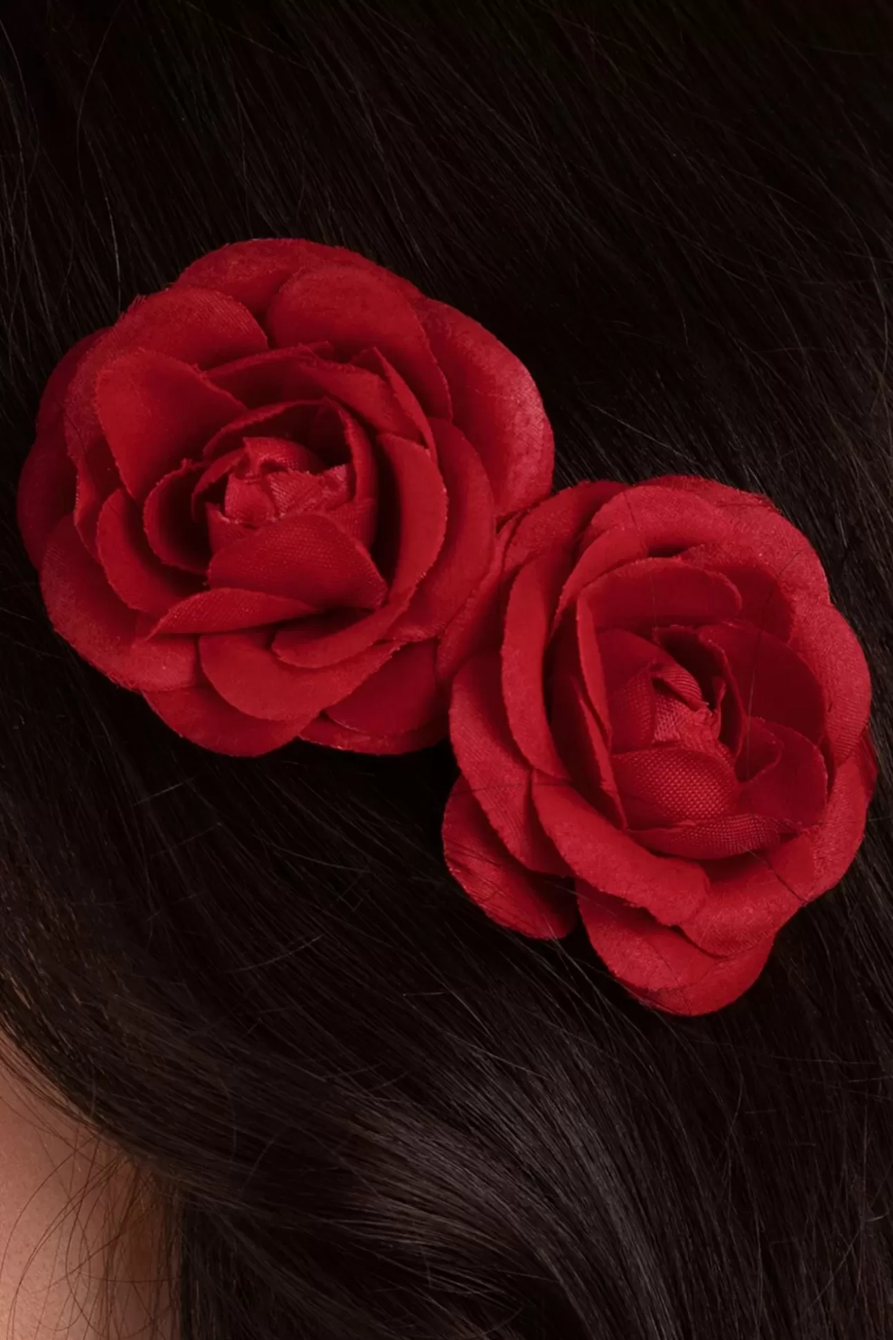 Haaraccessoires | ZaZoo Pin-Up Rode Rozen Haarclips