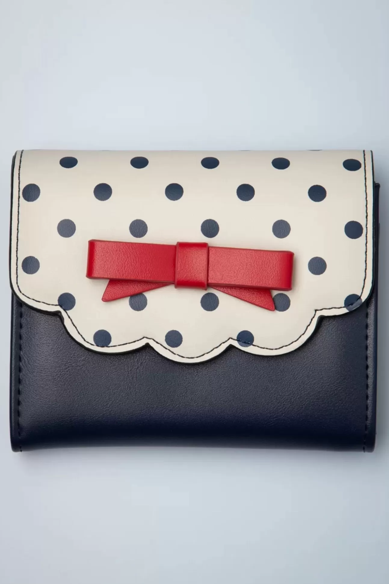 Portemonnees | Banned Retro Poppy Polka Portemonnee In Navy En Wit