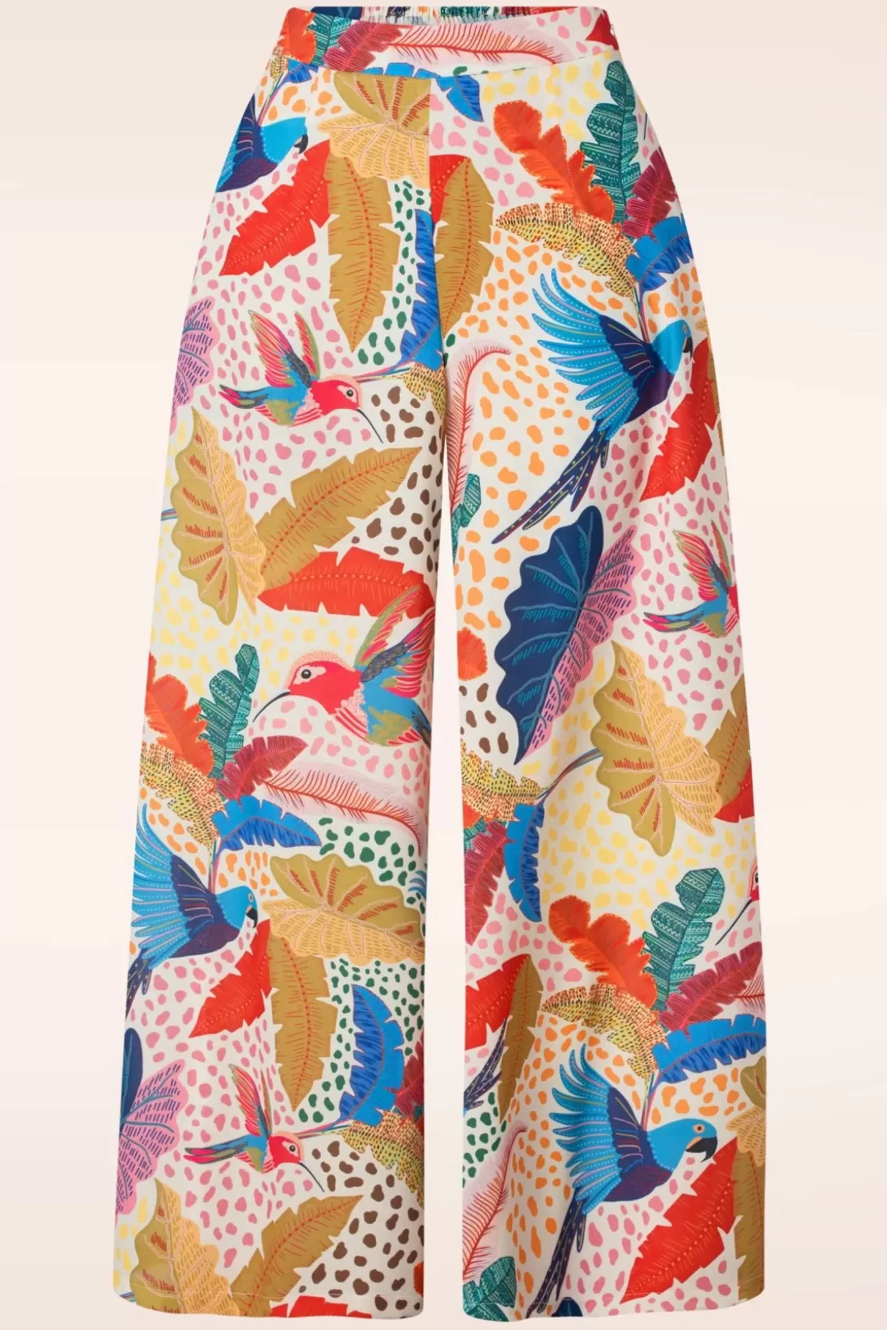 Broeken | Traffic People Rio Tropical Flare Pantalon In Multi