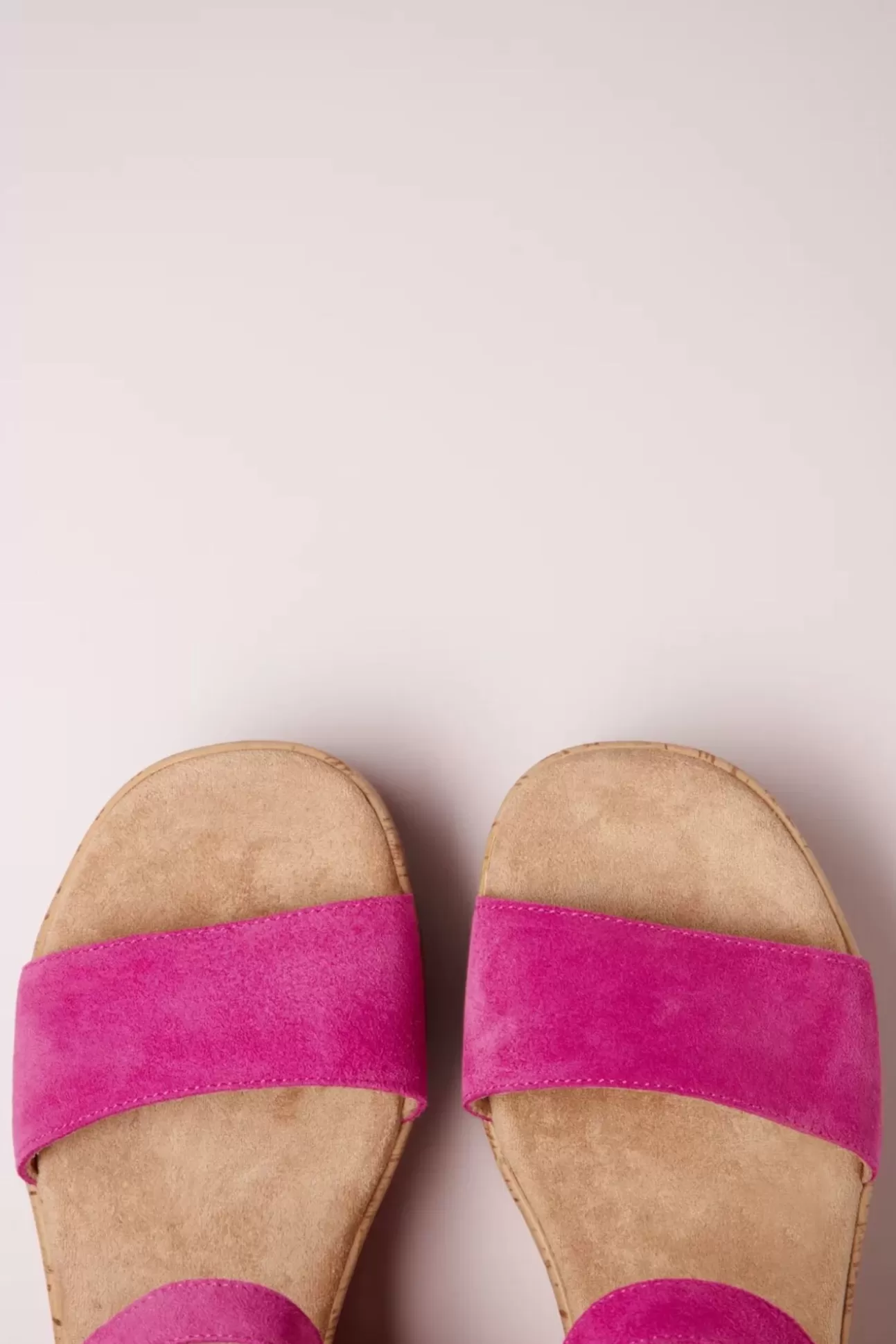 Sandalen | s.Oliver Rory Suede Sleehakken In Fuchsia