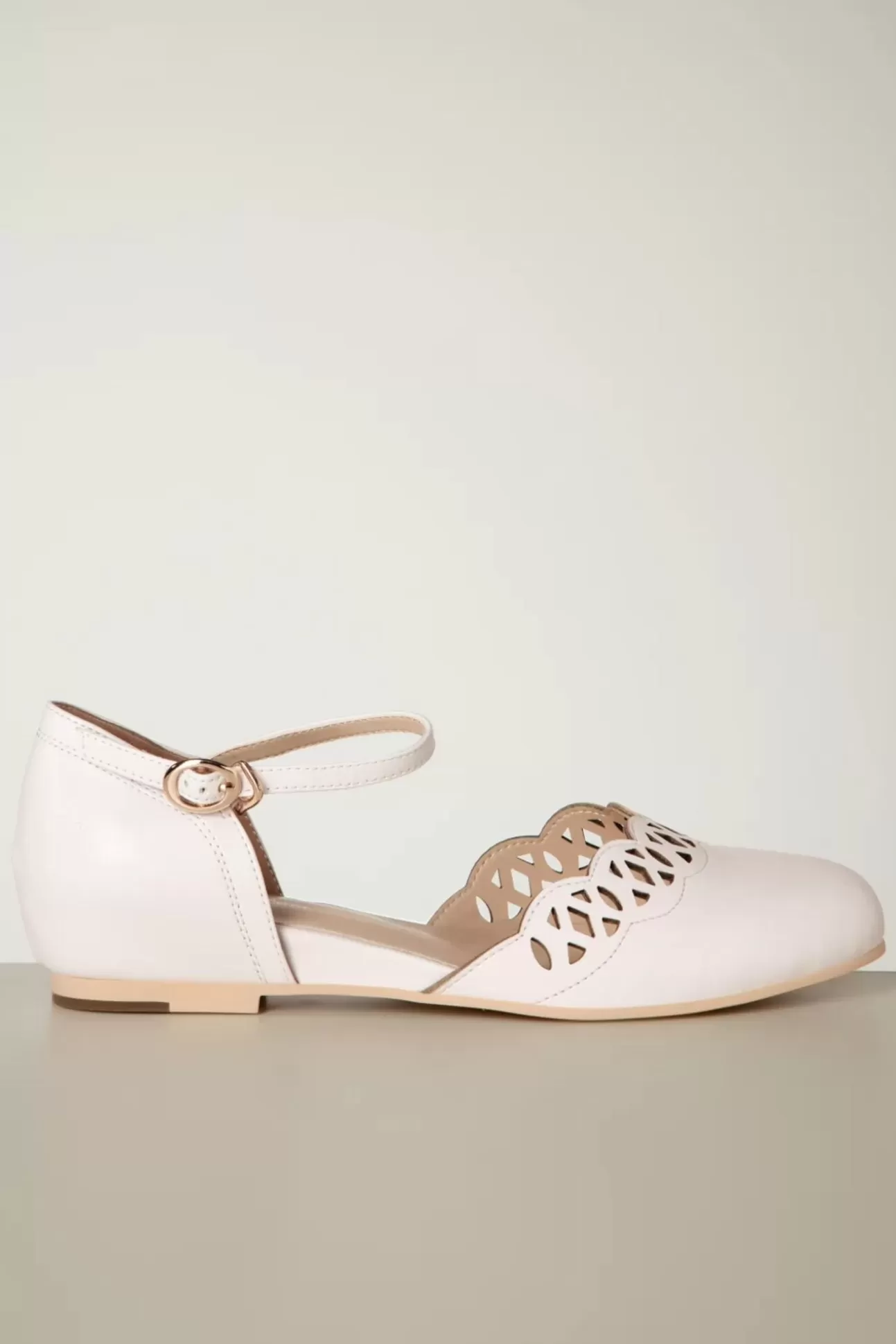 Ballerina'S | Charlie Stone Siena Ballerina Flats In Chiffon Wit