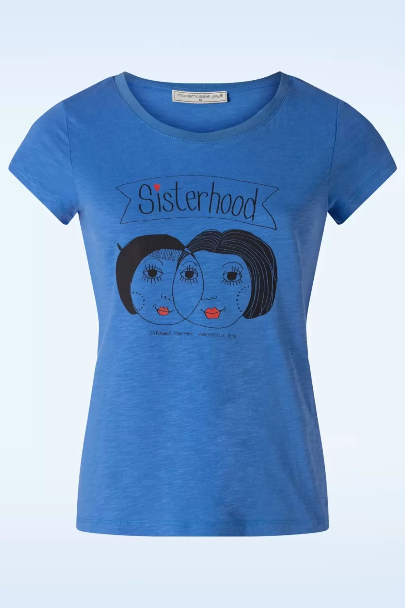 T-Shirts | Mademoiselle Yu00e9Yu00e9 Sisterhood T-Shirt In Krachtig Blauw