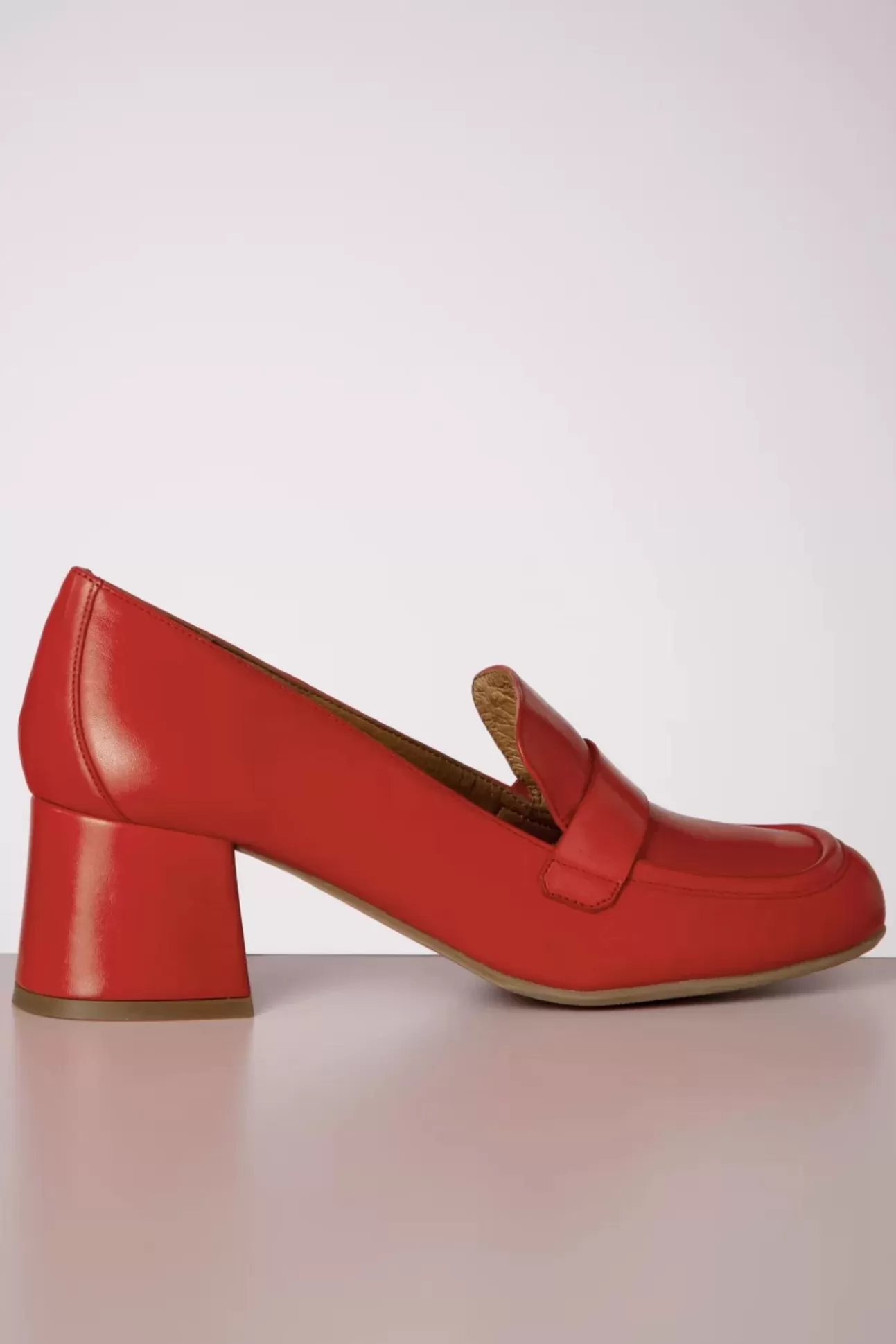 Pumps | Miz Mooz Soren Loafer Style Pumps In Scarlet Rood