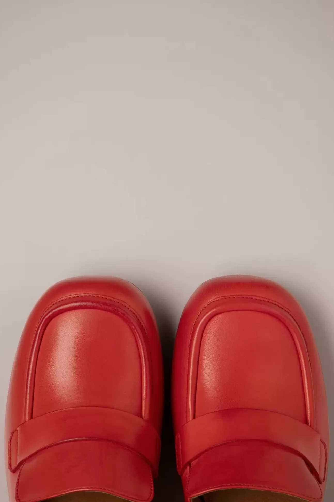 Pumps | Miz Mooz Soren Loafer Style Pumps In Scarlet Rood