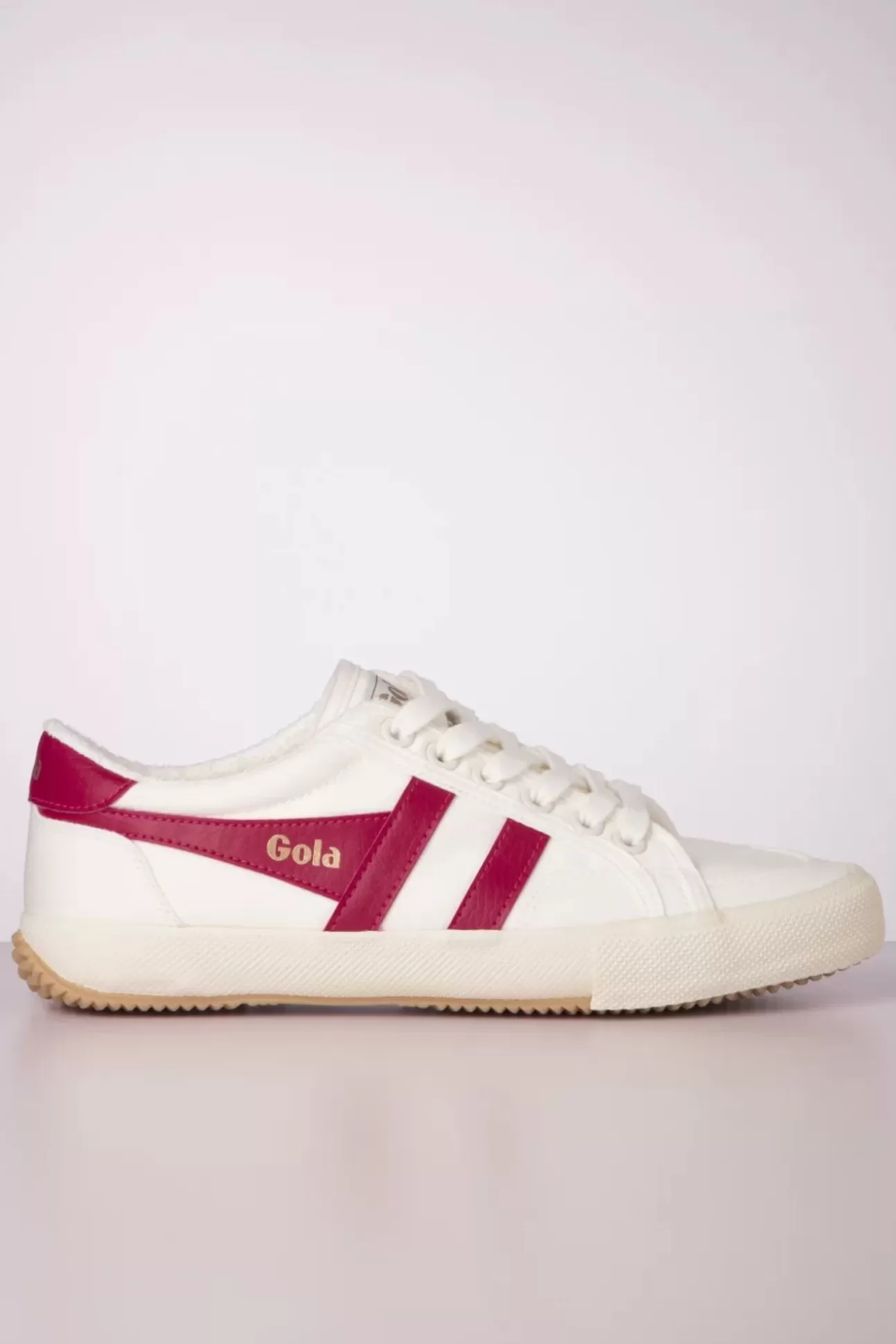 Sneakers | Gola Stratus Tennis Sneakers In Gebroken Wit En Bessenbrood