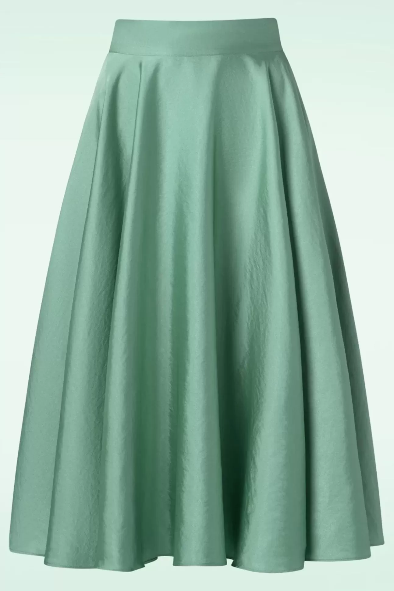 Rokken | Banned Retro Summer Silky Rok In Mintgroen