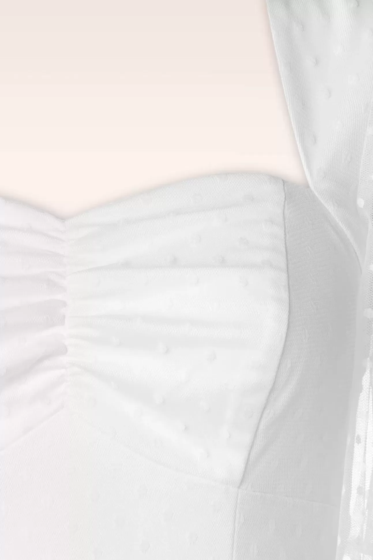 Swing Jurken | Topvintage Boutique Collection Topvintage Exclusive ~ Holly Bridal Swing Jurk In Wit