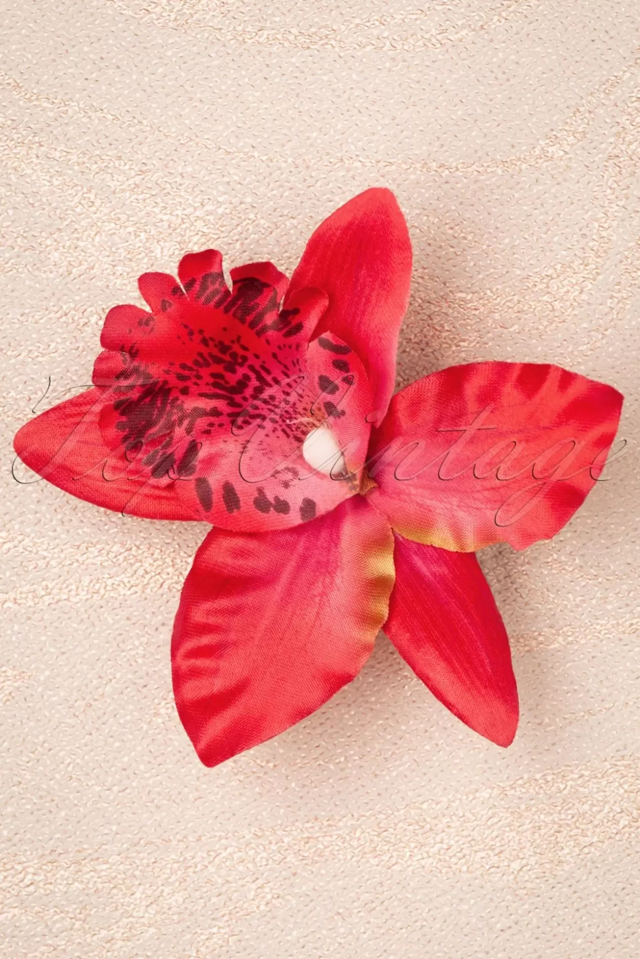 Haaraccessoires | Topvintage Boutique Collection Tropical Vibes Haarbloemclip In Rood