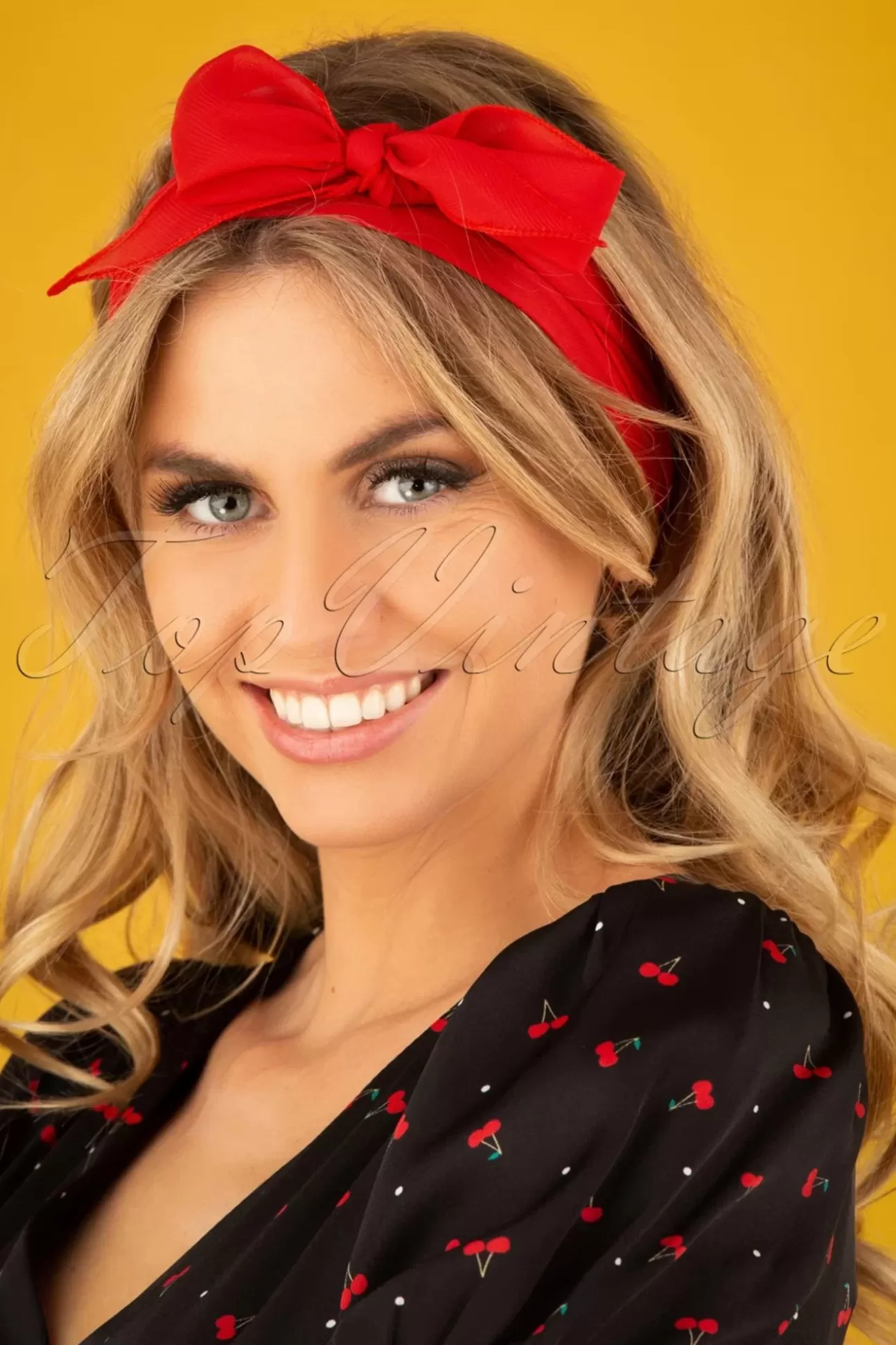 Haaraccessoires | ZaZoo Vintage Retro Haarsjaal In Rood