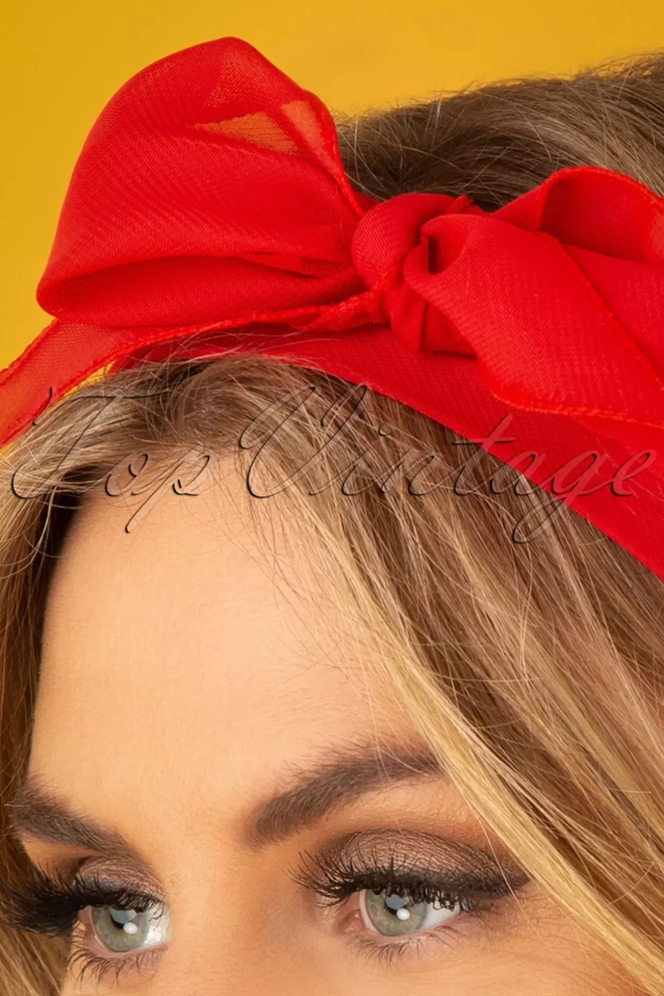 Haaraccessoires | ZaZoo Vintage Retro Haarsjaal In Rood